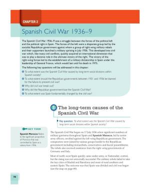 Spanish Civil War 1936–9