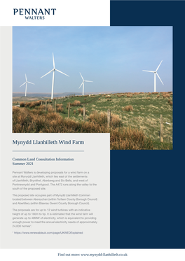 Mynydd Llanhilleth Wind Farm