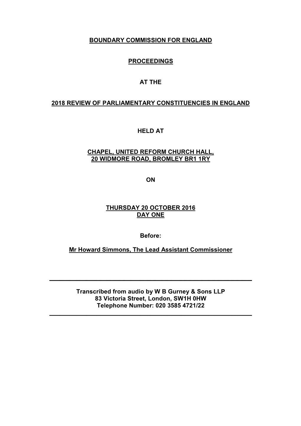 Boundary Commission for England