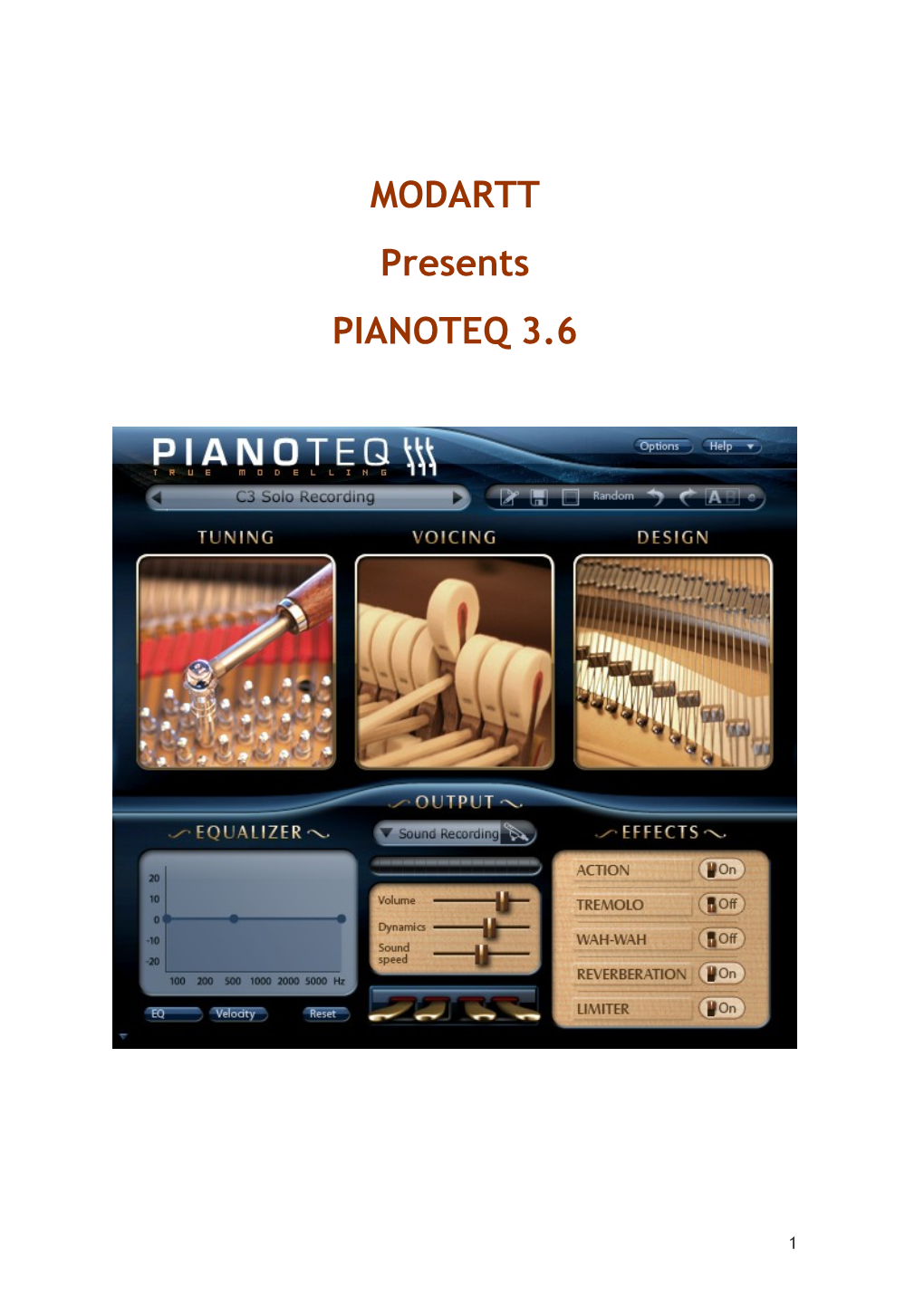 MODARTT Presents PIANOTEQ 3.6