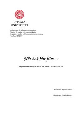 När Bok Blir Film…