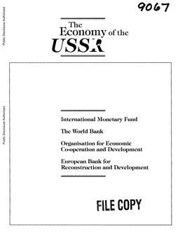 Economy of the Public Disclosure Authorized USS-J% Public Disclosure Authorized