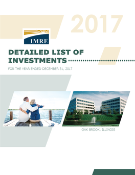 Detailed List of 2017 Investments
