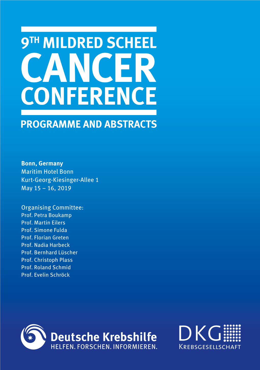 Cancer Conference Programme and Abstracts