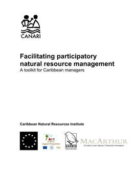 Facilitating Participatory Natural Resource Management a Toolkit for Caribbean Managers