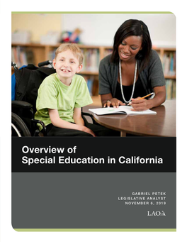 Overview of Special Education in California