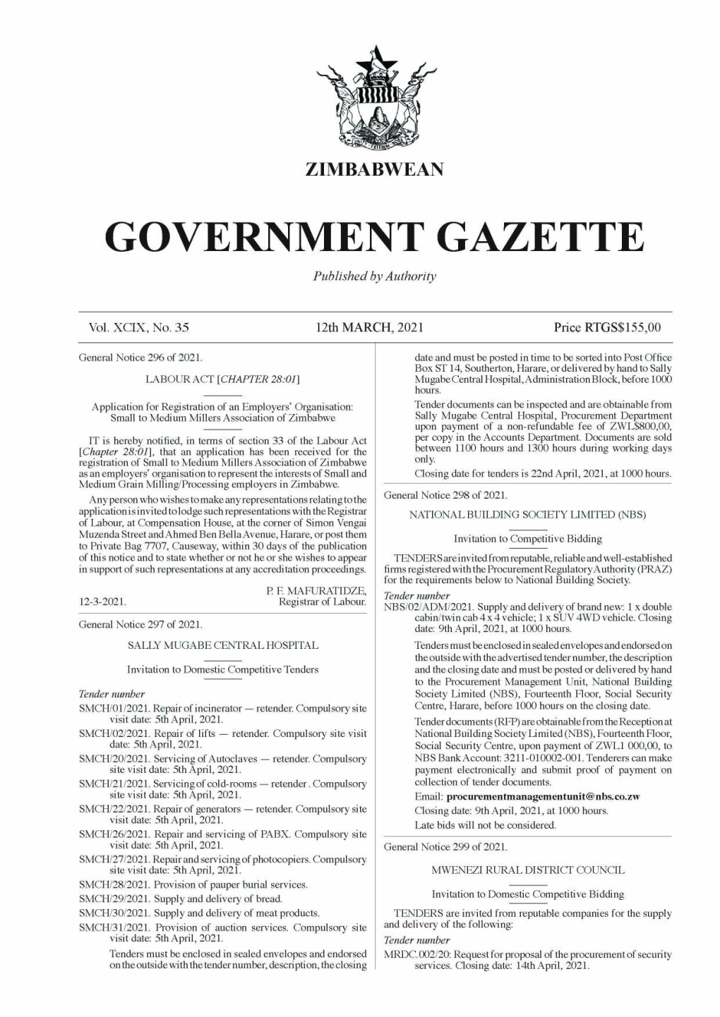 Government Gazette