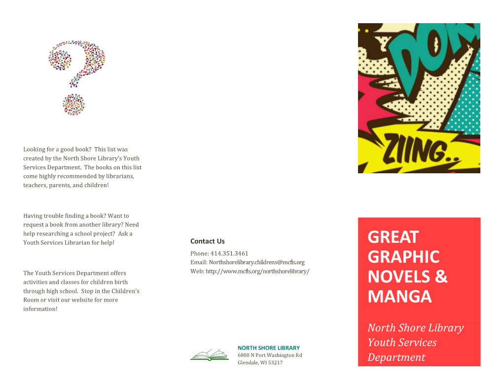 Great Graphic Novels & Manga