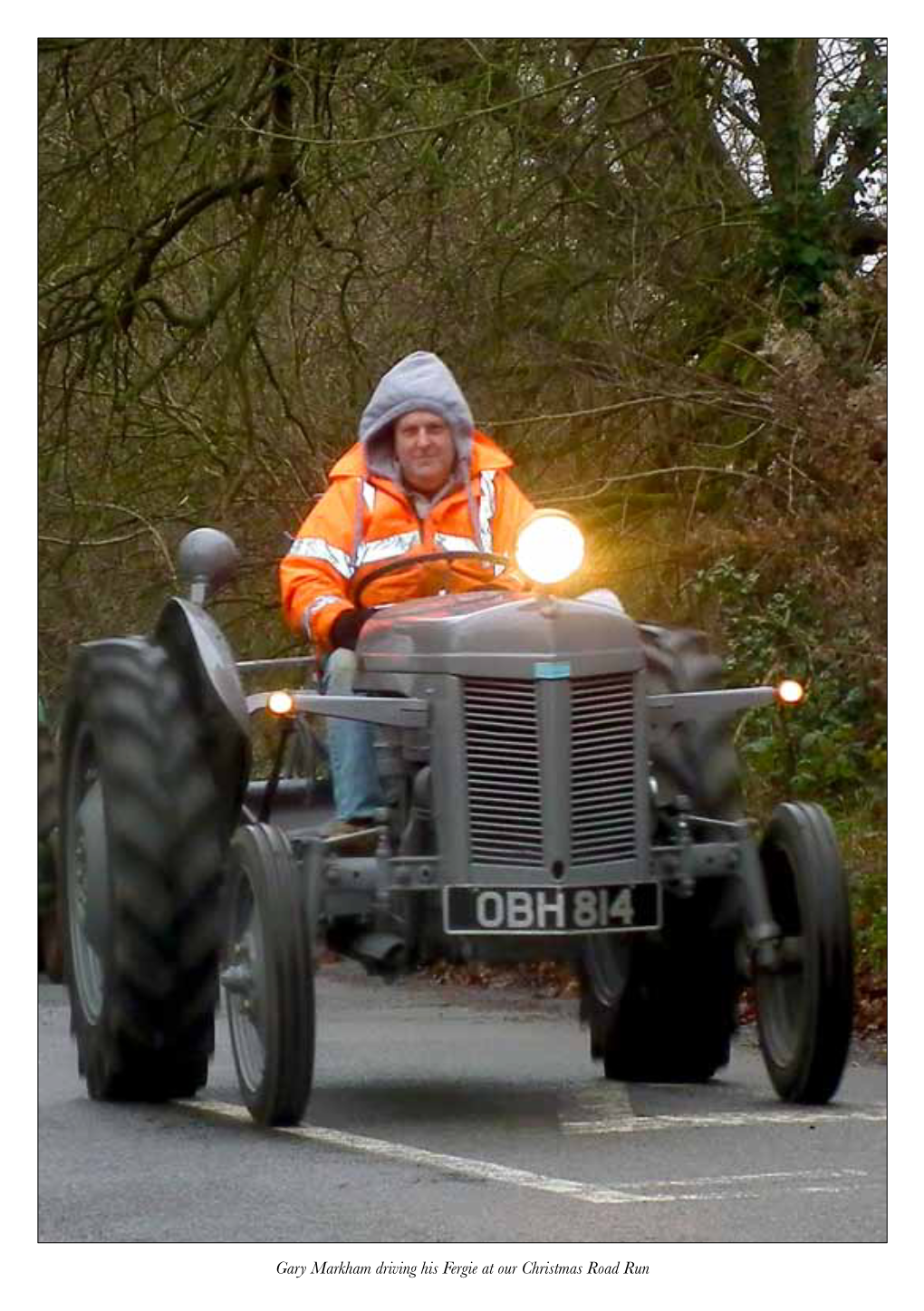 Gary Markham Driving His Fergie at Our Christmas Road