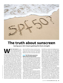 The Truth About Sunscreen Saving Your Skin Means Getting the Facts Straight