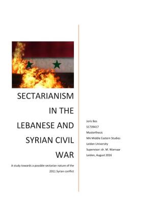 Sectarianism in the Lebanese and Syrian Civil