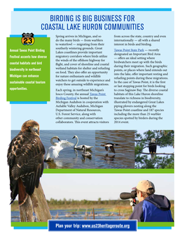 Birding Is Big Business for Coastal Lake Huron