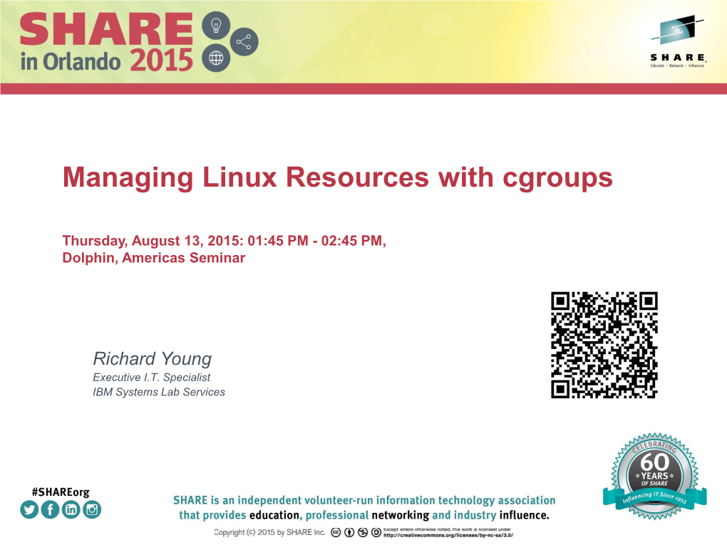 Managing Linux Resources with Cgroups