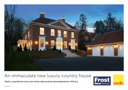 An Immaculate New Luxury Country House