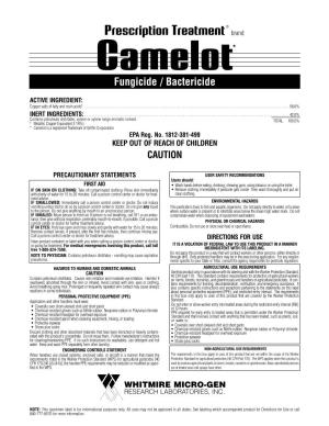 Camelot* Fungicide / Bactericide