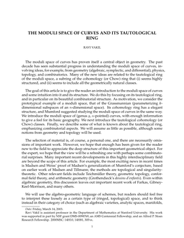 The Moduli Space of Curves and Its Tautological Ring