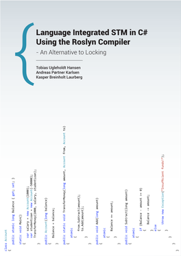 Language Integrated STM in C# Using the Roslyn Compiler