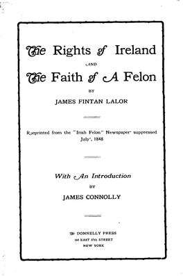 Me Rights Af Ireland Me Faith @? 4 Felon BY