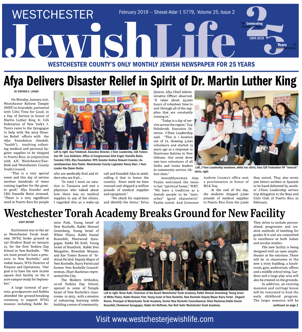 Afya Delivers Disaster Relief in Spirit of Dr. Martin Luther King by STEPHEN E