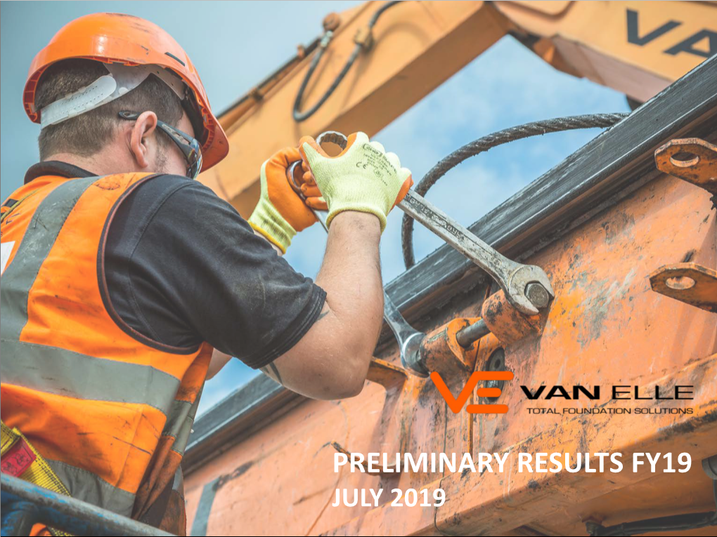 Analyst Presentation – Full Year Results 2019