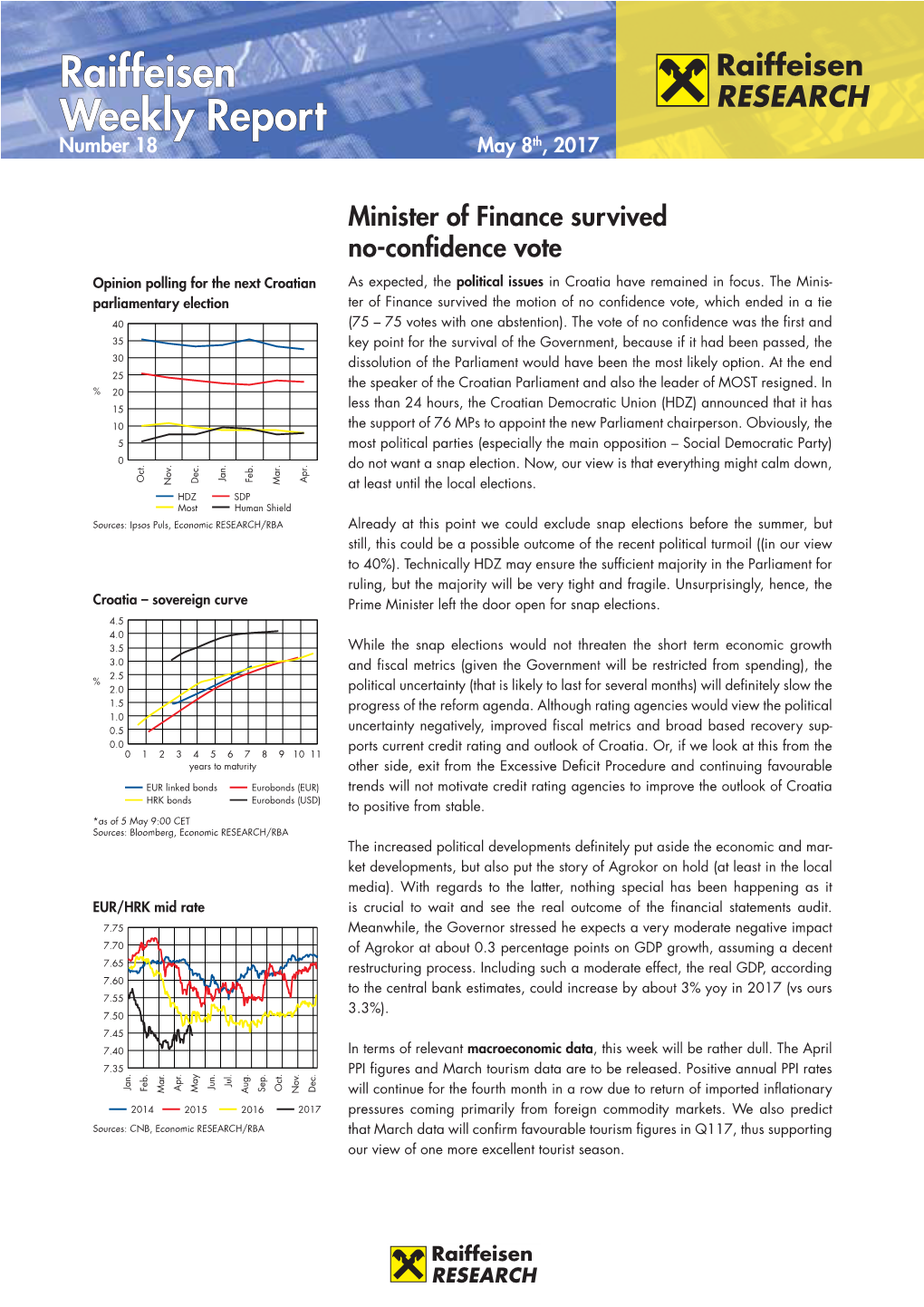 Raiffeisen Weekly Report, Nr. 18/2017