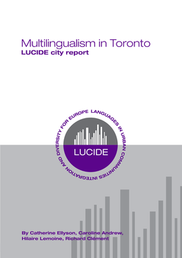 Multilingualism in Toronto LUCIDE City Report