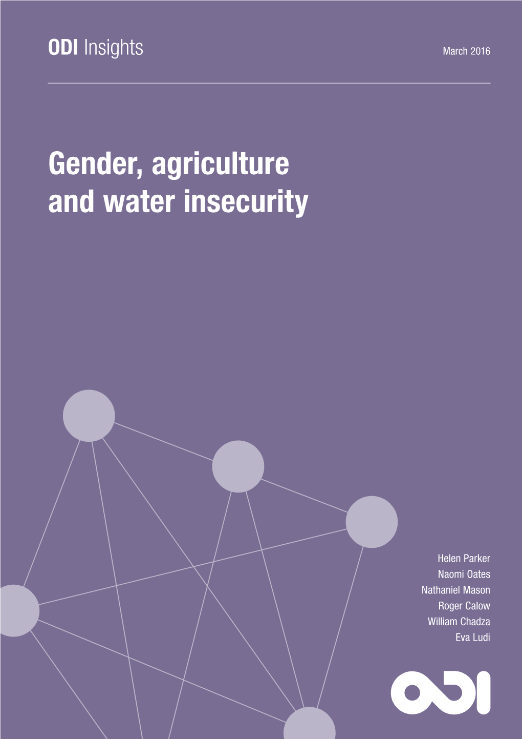 Gender, Agriculture and Water Insecurity