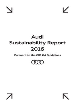 Audi Sustainability Report 2016