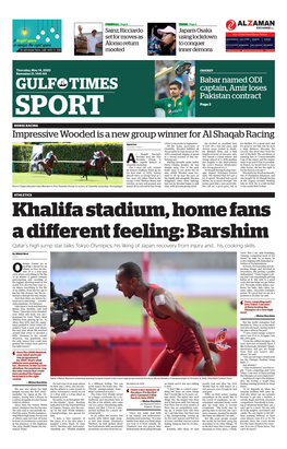 GULF TIMES Captain, Amir Loses Pakistan Contract SPORT Page 3