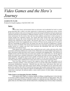 Video Games and the Hero's Journey