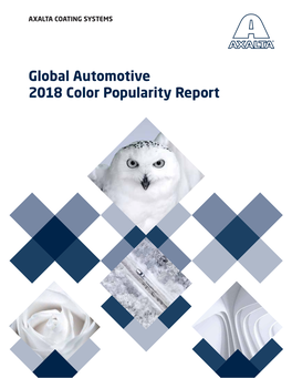 Global Automotive 2018 Color Popularity Report