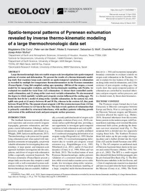 Spatio-Temporal Patterns of Pyrenean Exhumation Revealed by Inverse