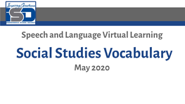 Speech and Language Virtual Learning