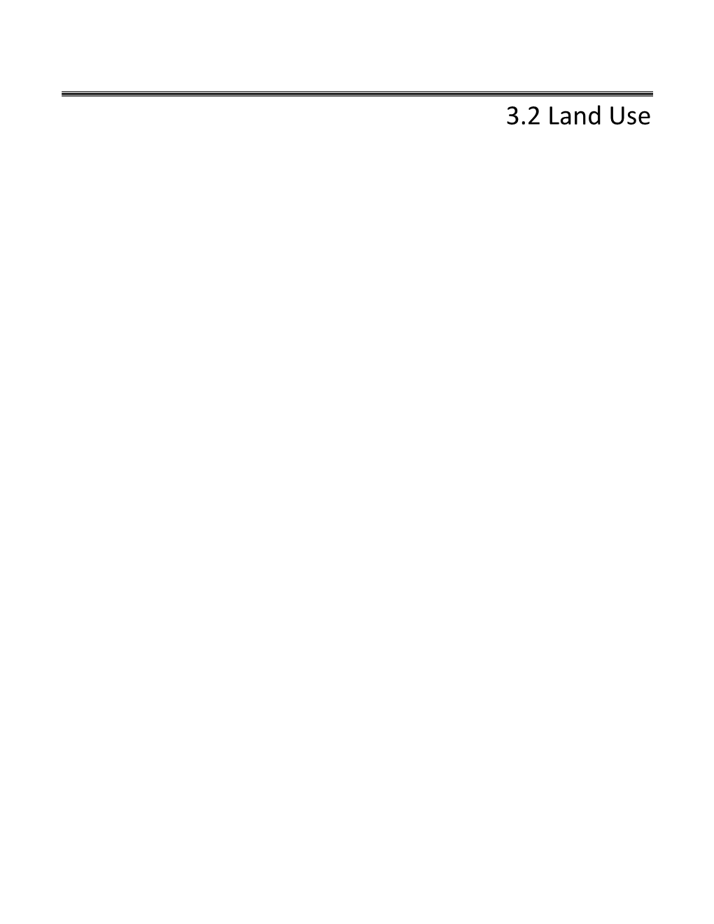 3.2 Land Use