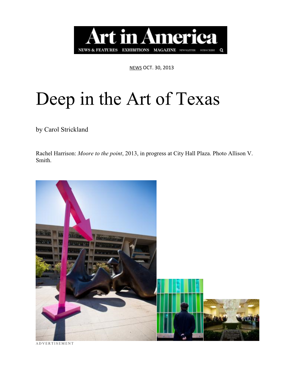 Deep in the Art of Texas by Carol Strickland