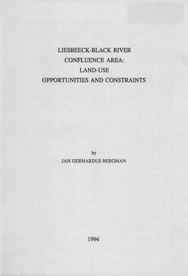 Liesbeeck-Black River Confluence Area: Land-Use Opportunities and Constraints