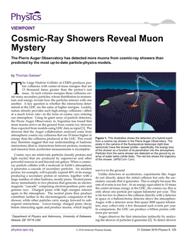 Cosmic-Ray Showers Reveal Muon Mystery