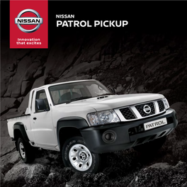 Nissan Patrol Pickup Brochure