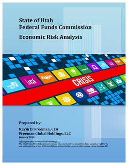 State of Utah Federal Funds Commission Economic Risk Analysis