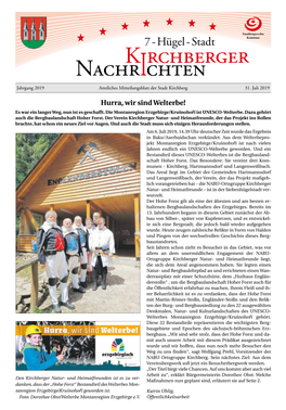Stadt Kommune Kirchberger Nachrichten Jahrgang 2019 Amtliches Mitteilungsblatt Der Stadt Kirchberg 31