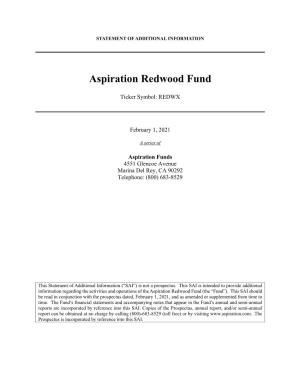 Aspiration Redwood Fund