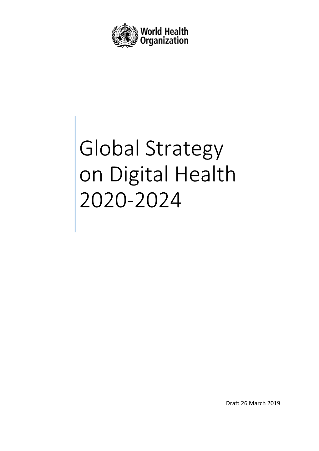 Global Strategy on Digital Health 2020-2024