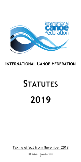 ICF Statutes 2019