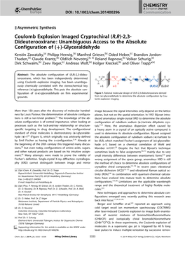 Configuration of (+)-Glyceraldehyde.Pdf