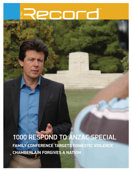1000 Respond to Anzac Special 1000 Respond to Issn 0819-5633 News