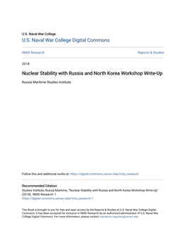 Nuclear Stability with Russia and North Korea Workshop Write-Up