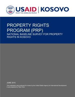 Kosovo Property Rights Program (PRP)