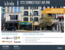 1221 Connecticut Ave NW Lease