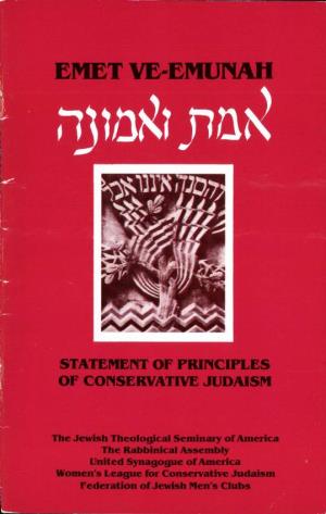 Statement of Principles of Conservative Judaism