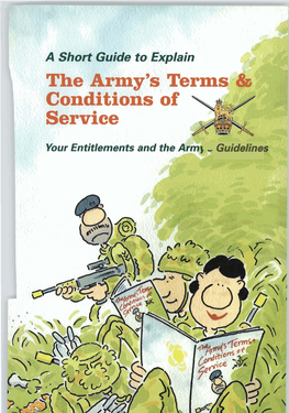 British Army Terms & Conditions of Service 1997